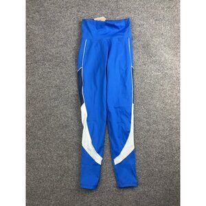 Adidas Leggings Womens XS Blue 7/8 Tight High Rise Colorblock Athletic Yoga